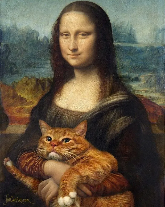 Esta dueña mete a su gato naranja en cuadros famosos, y queda graciosísimo (15 imágenes)