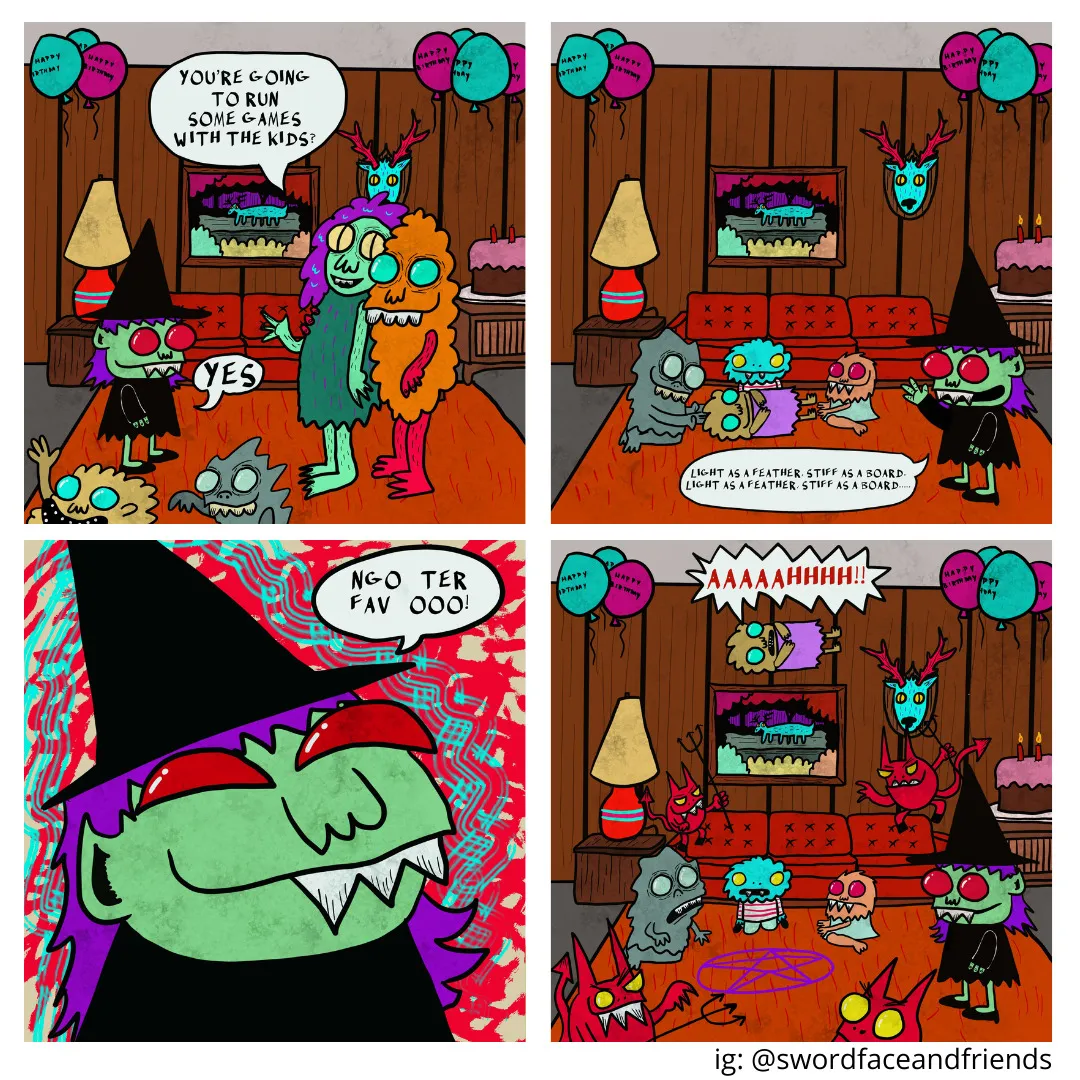 This Is A Story Where Samantha The Witch Does A Kids Birthday Party And It Goes Horribly Wrong