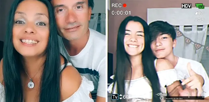 Esta tendencia viral de TikTok muestra a padres e hijos con un filtro retro y demuestra lo parecidos que son (30 fotos)