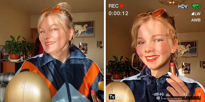 Esta tendencia viral de TikTok muestra a padres e hijos con un filtro retro y demuestra lo parecidos que son (30 fotos)
