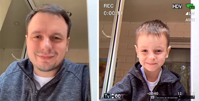 Esta tendencia viral de TikTok muestra a padres e hijos con un filtro retro y demuestra lo parecidos que son (30 fotos)