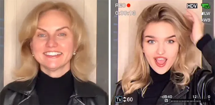 Esta tendencia viral de TikTok muestra a padres e hijos con un filtro retro y demuestra lo parecidos que son (30 fotos)