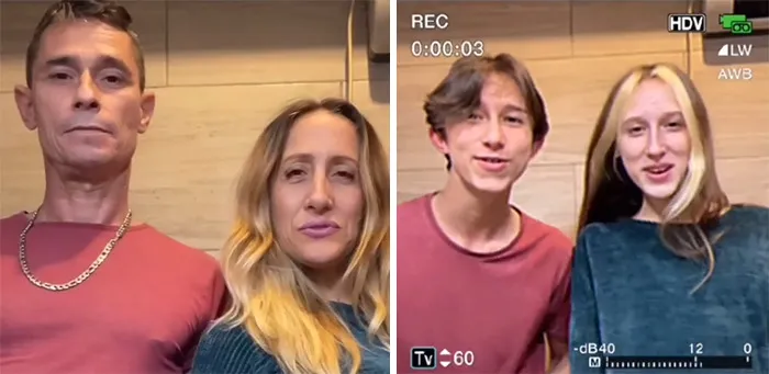 Esta tendencia viral de TikTok muestra a padres e hijos con un filtro retro y demuestra lo parecidos que son (30 fotos)