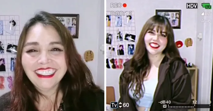 Esta tendencia viral de TikTok muestra a padres e hijos con un filtro retro y demuestra lo parecidos que son (30 fotos)