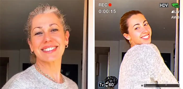 Esta tendencia viral de TikTok muestra a padres e hijos con un filtro retro y demuestra lo parecidos que son (30 fotos)