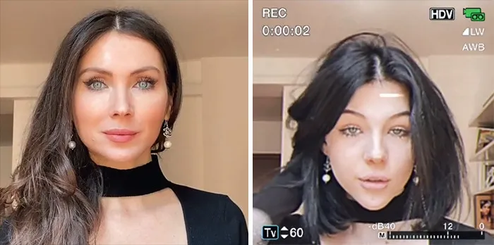 Esta tendencia viral de TikTok muestra a padres e hijos con un filtro retro y demuestra lo parecidos que son (30 fotos)
