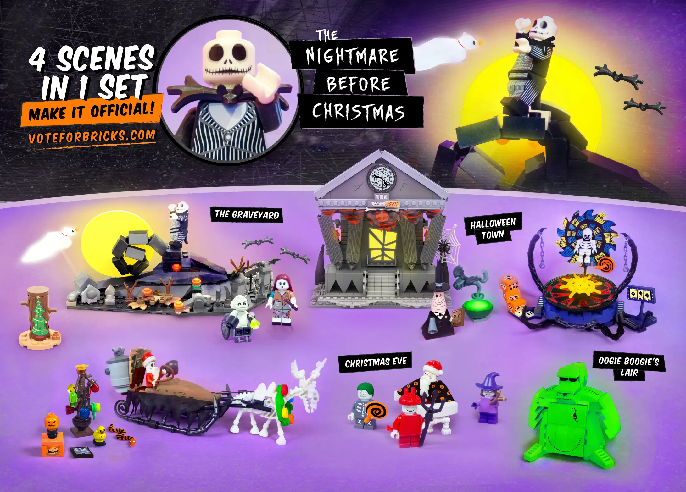 I Built A LEGO From The Nightmare Before Christmas Created And Could It Become An Official LEGO Set With Your Vote!