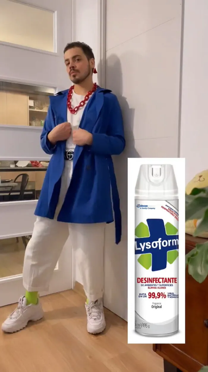 This Designer Goes Viral For Creating Outfits Based On Foods, Drinks, And Cleaning Products (16 Pics)