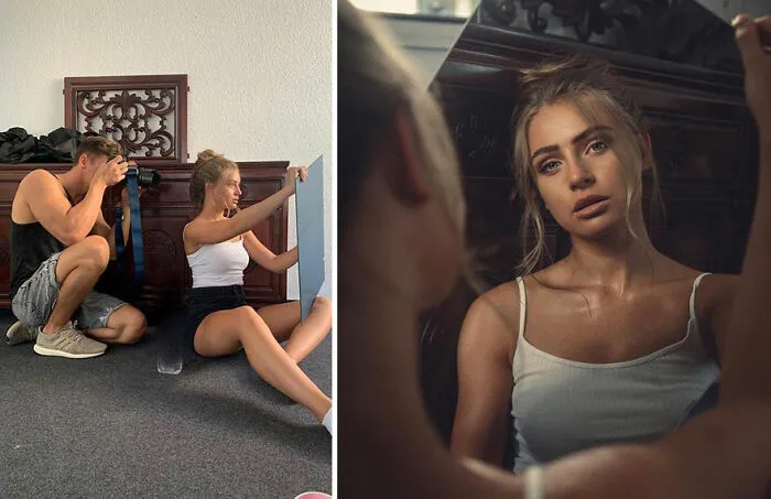 Este artista muestra lo que hay tras las cámaras en las fotos perfectas de Instagram y a sus 687k seguidores les encanta