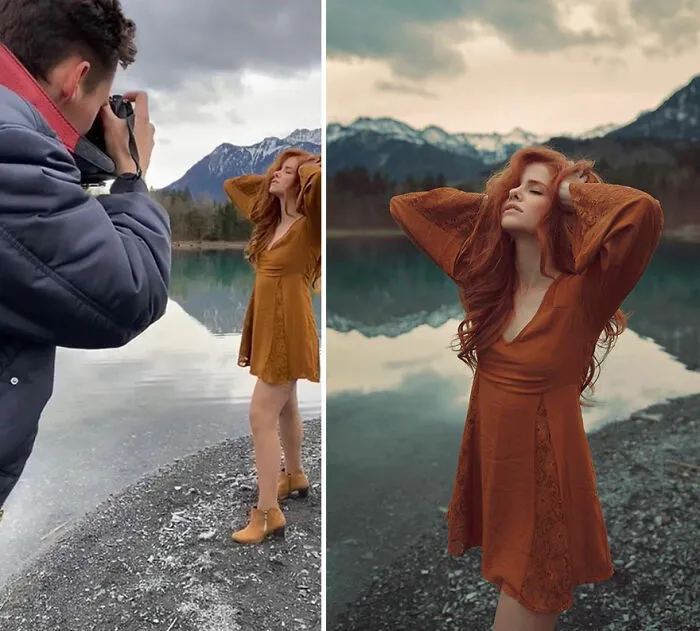 Este artista muestra lo que hay tras las cámaras en las fotos perfectas de Instagram y a sus 687k seguidores les encanta