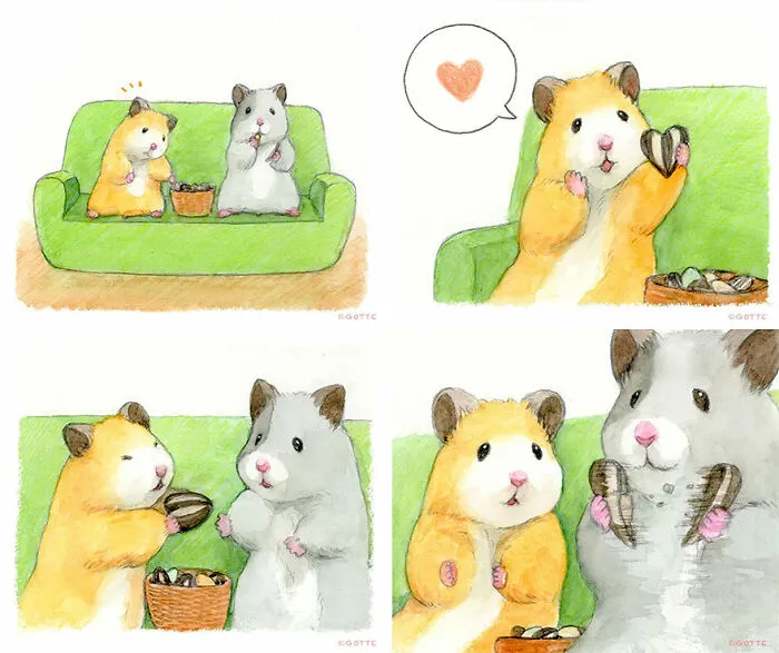 157 More Wholesome Illustrations Of A Hamster Named Sukeroku By Gotte