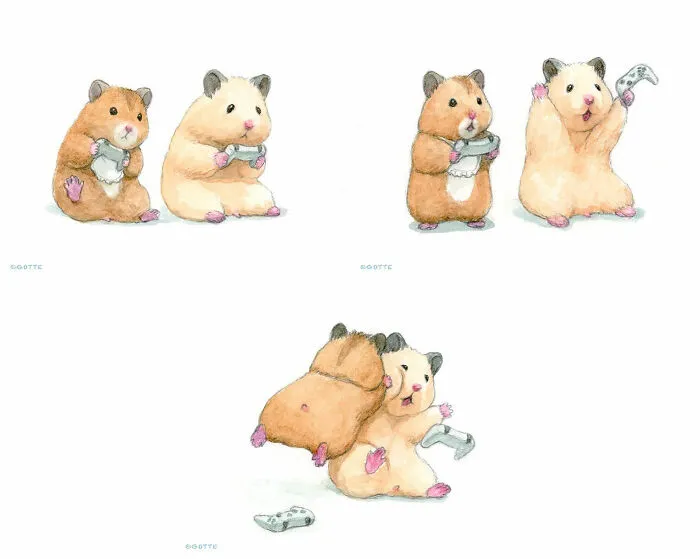 157 More Wholesome Illustrations Of A Hamster Named Sukeroku By Gotte