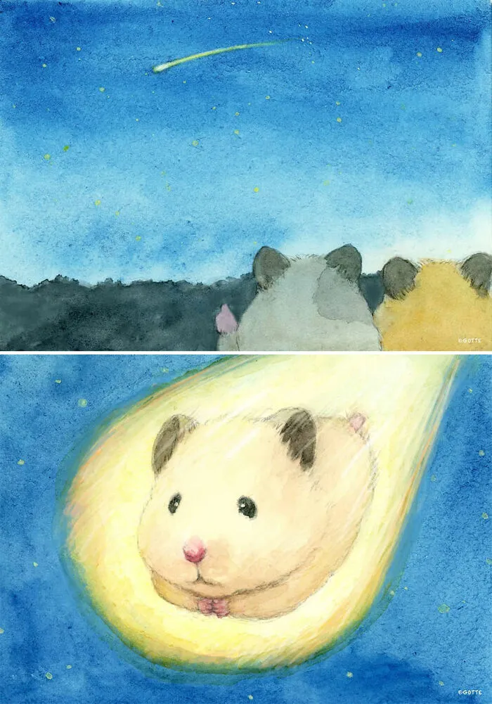 157 More Wholesome Illustrations Of A Hamster Named Sukeroku By Gotte