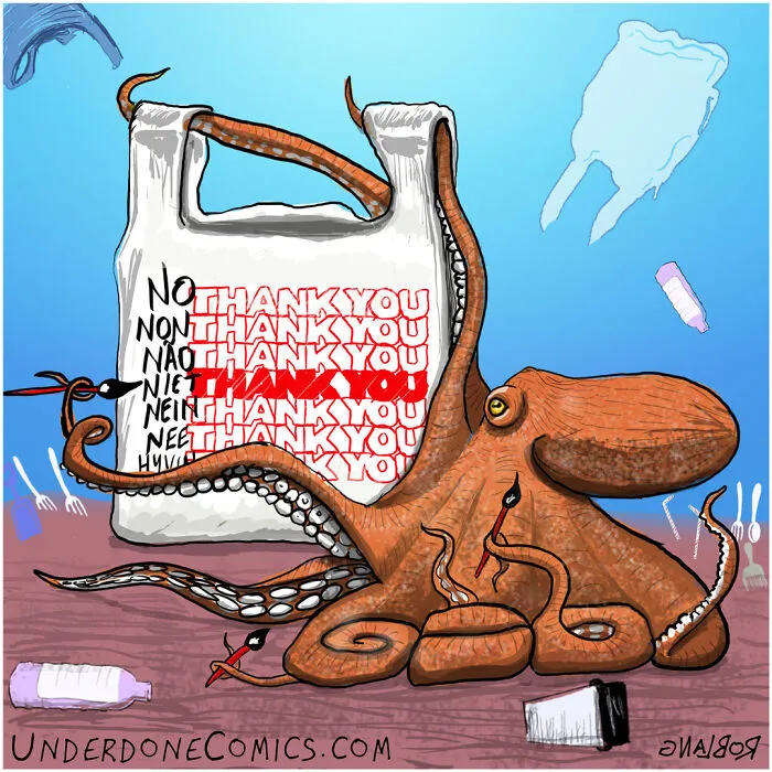 I Draw Comics To Show How Plastic Waste Affects Marine Life (30 Pics)