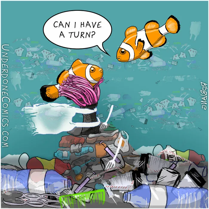 I Draw Comics To Show How Plastic Waste Affects Marine Life (30 Pics)