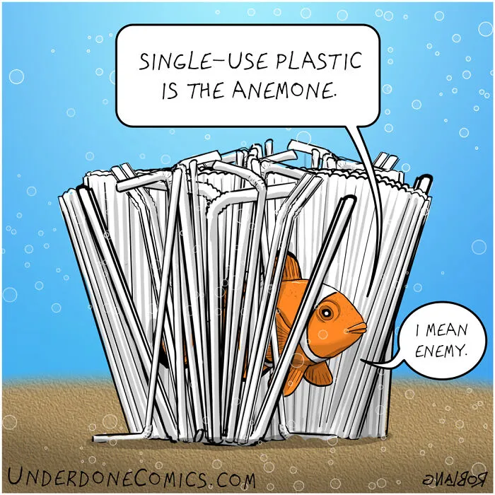 I Draw Comics To Show How Plastic Waste Affects Marine Life (30 Pics)
