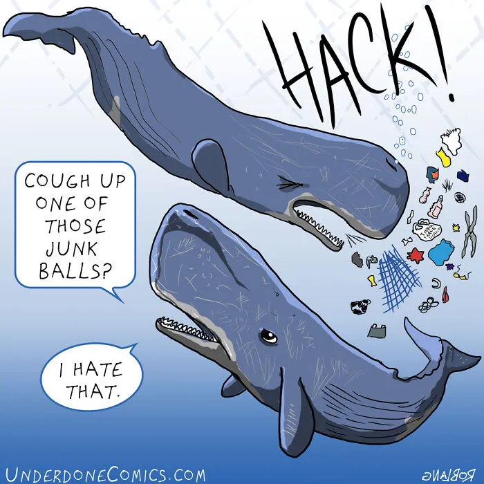 I Draw Comics To Show How Plastic Waste Affects Marine Life (30 Pics)