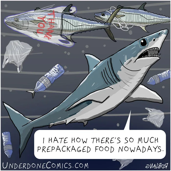 I Draw Comics To Show How Plastic Waste Affects Marine Life (30 Pics)