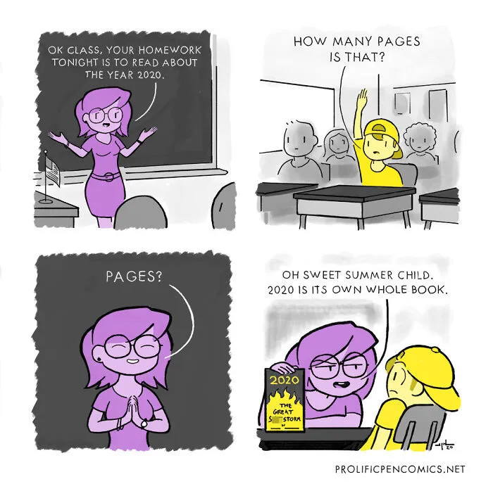 50 Light-Hearted Comics With A Sudden Twist By Yanni Davros