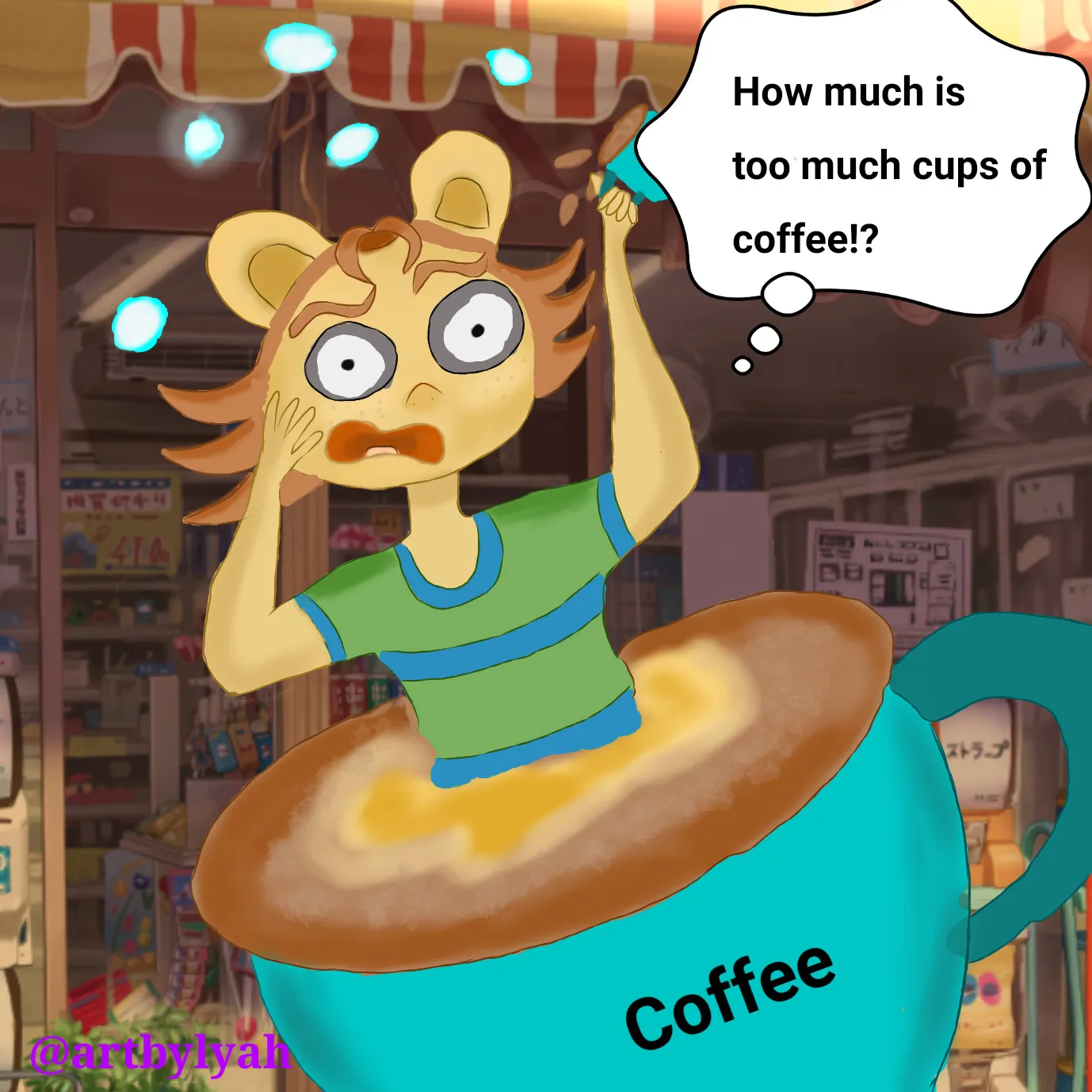Blue Mouse: The Coffee Lover