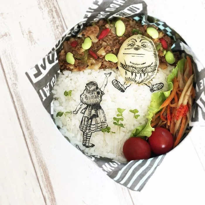 Bento Artist Creates Lunchboxes For Her Husband Of His Favorite TV Shows, Movies, Manga, And More (109 Pics)