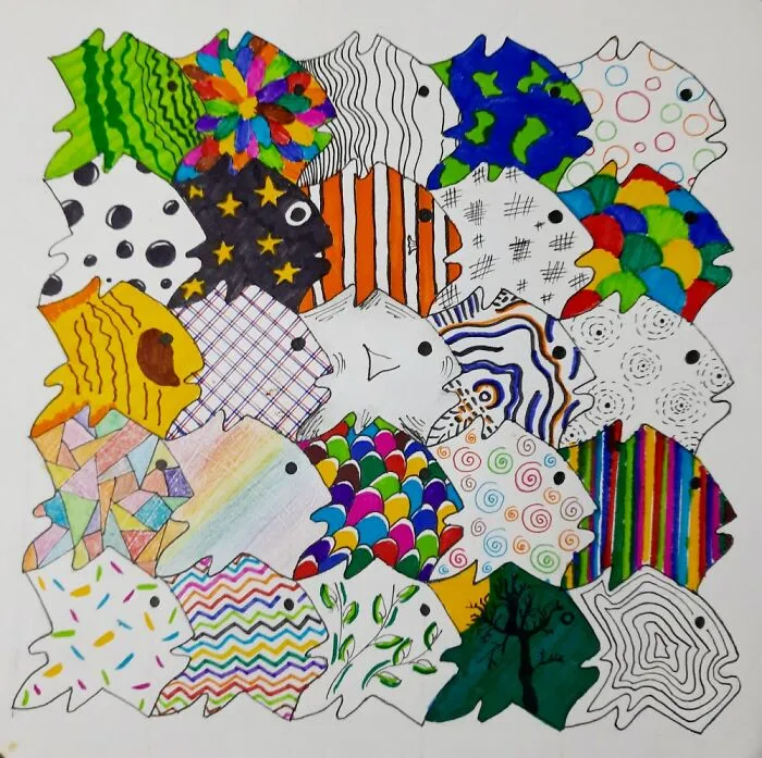 A Fish Tessellation! Took Me About 3 Hours