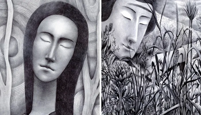My Abstract Deep Emotional Drawings Using Black Ball Pen