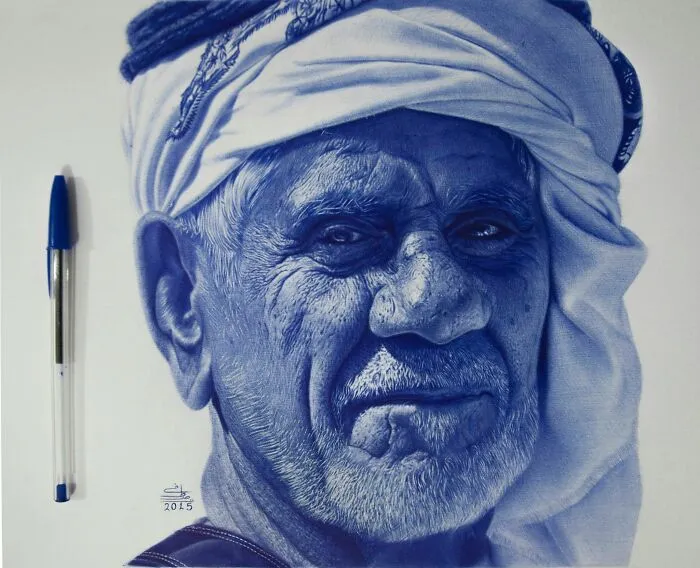 43 Photo-Like Drawings Made With Ballpoint Pens By Mostafa Khodeir