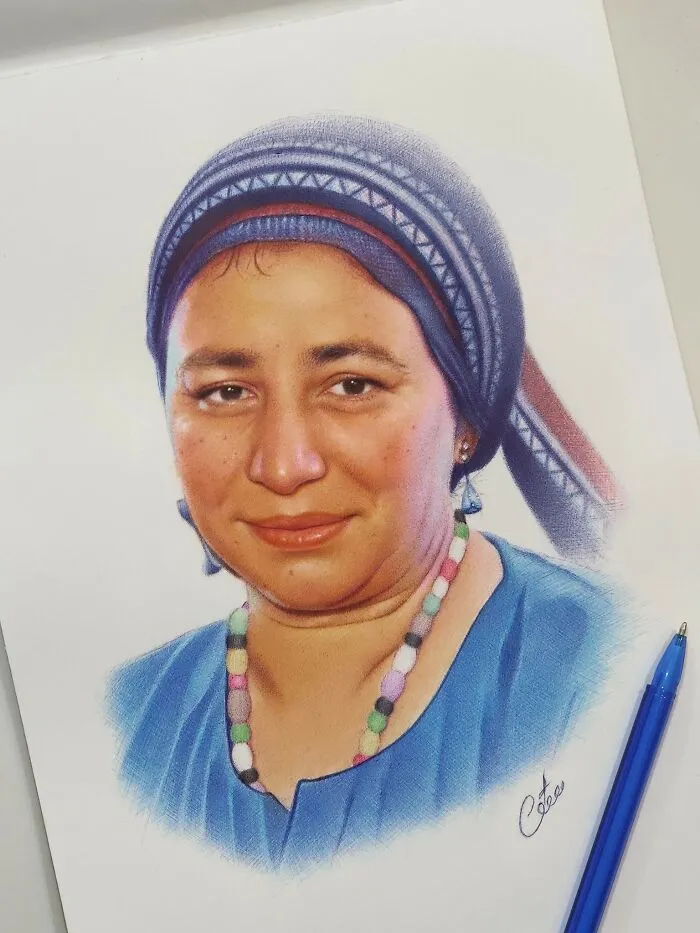 43 Photo-Like Drawings Made With Ballpoint Pens By Mostafa Khodeir