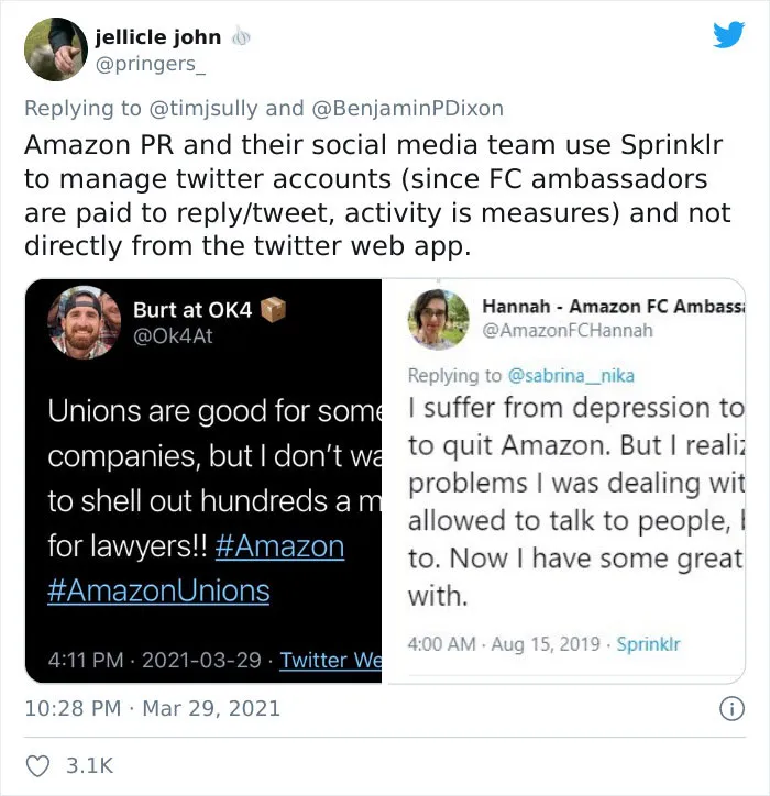People Are Mercilessly Roasting Amazon For Allegedly Creating These Fake 'Happy Amazon Employee' Accounts On Twitter