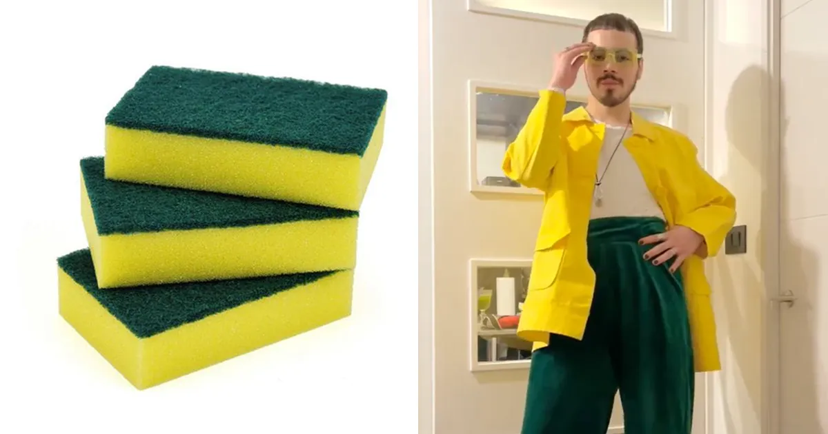 Este diseñador se vuelve viral por crear ropa basada en comida, bebida y productos de limpieza (16 fotos)