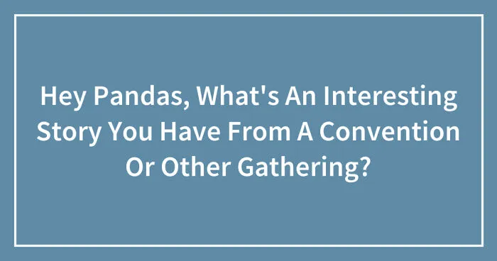 Hey Pandas, What's An Interesting Story You Have From A Convention Or Other Gathering? (Closed)