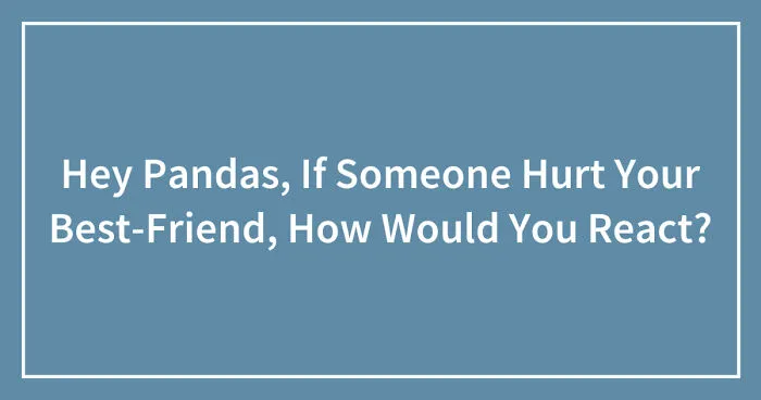 Hey Pandas, If Someone Hurt Your Best-Friend, How Would You React? (Closed)