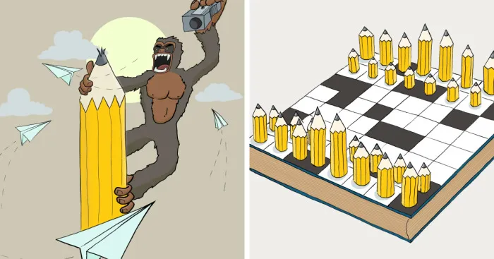 I'm Cem Çevikayak, And Here Are My Cartoons Of A Yellow Pencil And Pop Culture