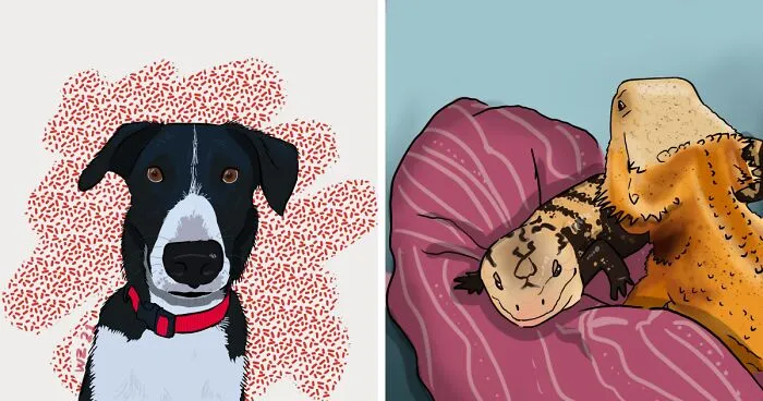 I Make Pet Portraits, Here Are A Few (Adding Pics)
