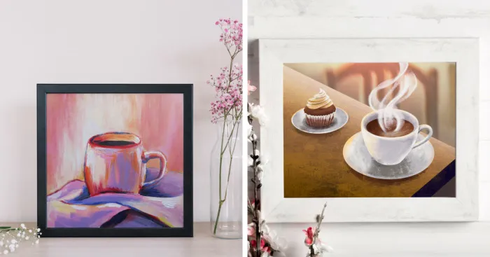 I Really Love Coffee And I Started Creating Art With Coffee And A Little Bit Of Tea