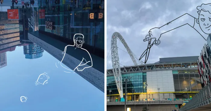 I Take The Pictures Around London And Make Illustrations On Top Of Them To Transform Them Into Something New (12 Pics)