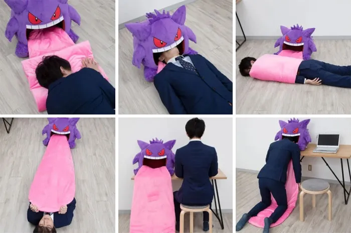 This Pokémon Merch That's Literally A Gengar Whose Mouth You're Supposed To Sleep Inside Of