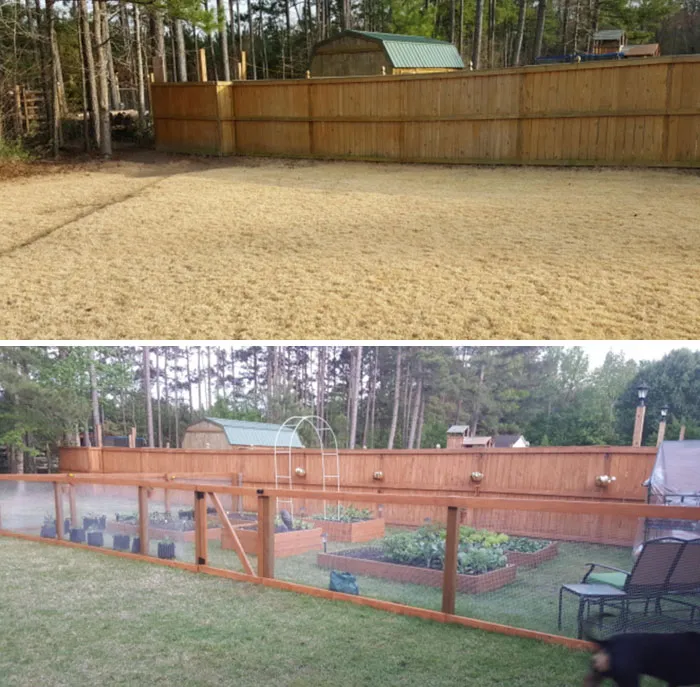 Hubs Deployed And Said I Could Build A Garden To Keep Me Busy. Never Built Anything Before, Did My Best And Can't Wait To Show Him