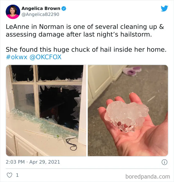 'Gorilla' Hail Struck Texas And Oklahoma Last Night, And This Is How It Looked (30 Pics)