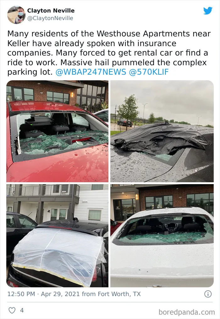 'Gorilla' Hail Struck Texas And Oklahoma Last Night, And This Is How It Looked (30 Pics)