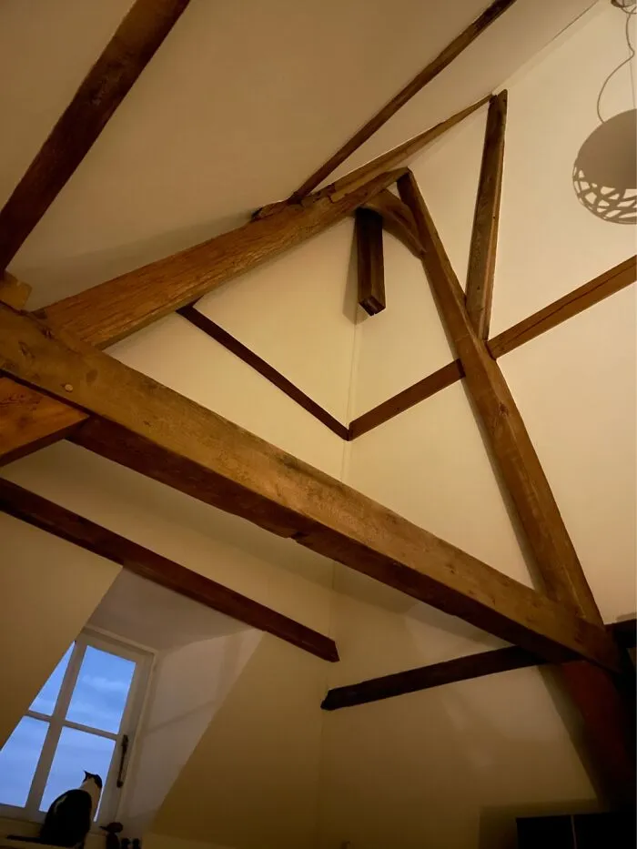 The Beams In Our Ceiling That Have Bern In Place Since Around 1650