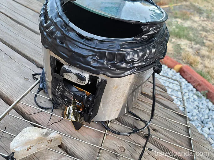 Well, My Mother-In-Law Put The Rice Cooker In The Oven. And Didn't Tell Anyone. Pre-Heated To 450