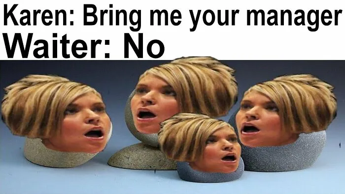 Nobody:    Karen: