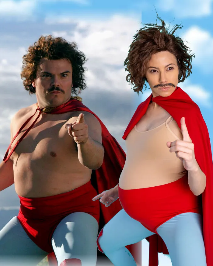 I Had A Maternity Photoshoot Based On The Legendary Roles Jack Black Has Played (11 Pics)