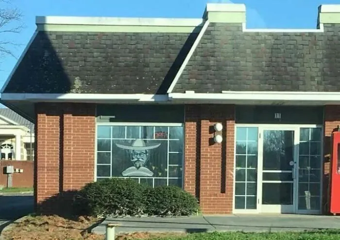 Former KFC In Maiden, Nc Now A Mexican Restaurant. Col. Sanders Is Now Col. Sanchez
