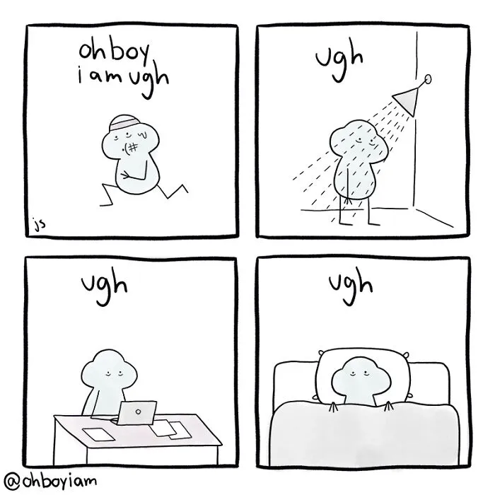 Oh Boy I Wrote One Sad Comic Every Day For A Year