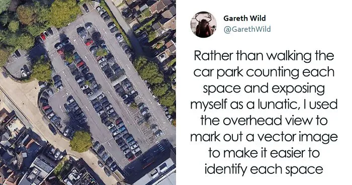 “This Week I Completed My Magnum Opus”: Guy Spends 6 Years Trying To Park In Every One Of 211 Spots At Local Supermarket