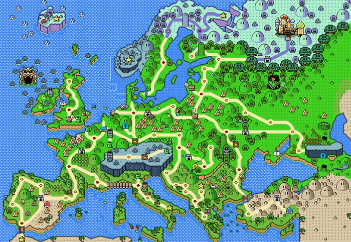 Europa al estilo de Super Mario
