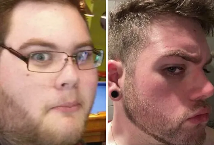 De los 19 a los 25 años, y 85 kilos de diferencia